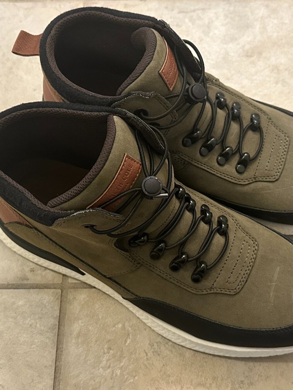 Kenneth Cole Men's Life Light Bungee Lace-up High-Top Sneaker Green Size 11